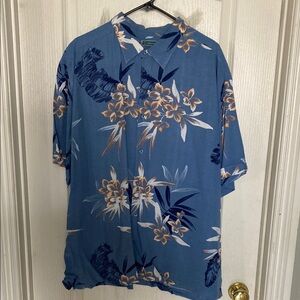 Blue Floral Men's Shirt